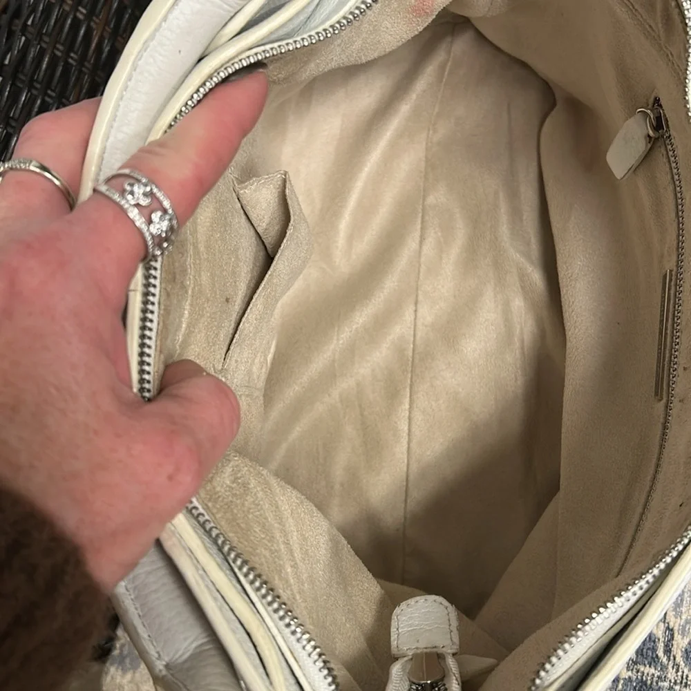 🤍 JIMMY CHOO White Pebbled Bag – Preloved Luxury 🤍